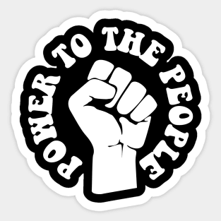 Power To the People, Black Lives, Protest Sticker